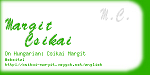 margit csikai business card